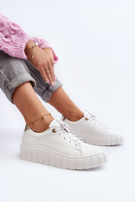 Zazoo 2919    apavi ar masīvu zoli baltas krāsas Zazoo 2919    apavi ar masīvu zoli baltas krāsas