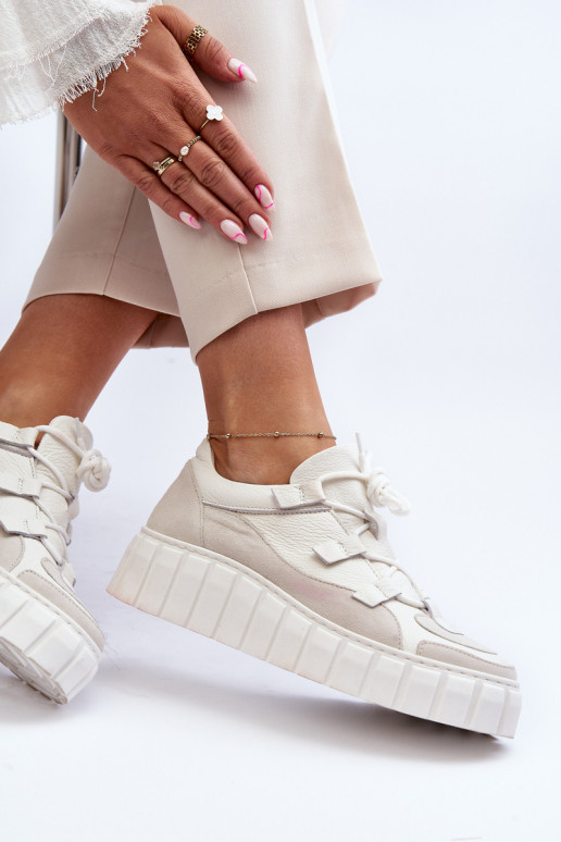    sporta apavi ar platformu M01/1 Zazoo Ziloņkaula krāsas