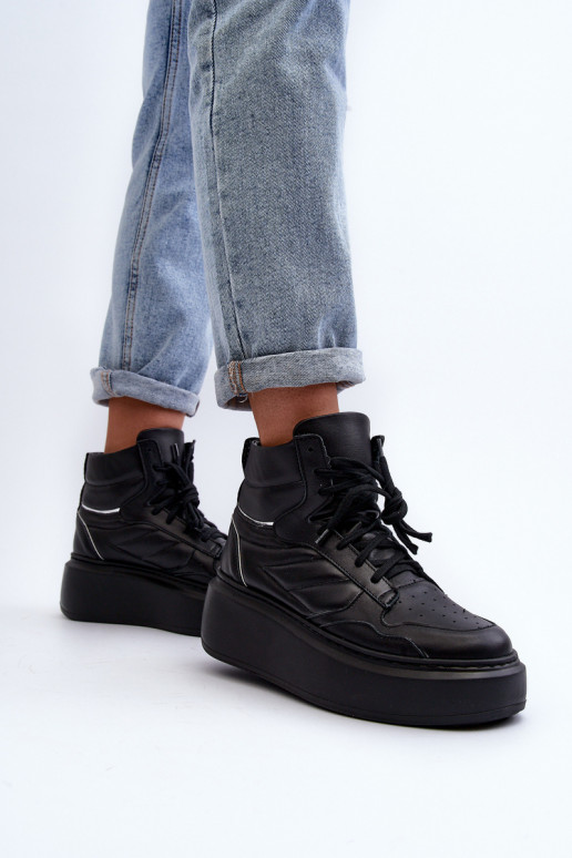 Zazoo 3392/X    sporta apavi ar platformu Melns