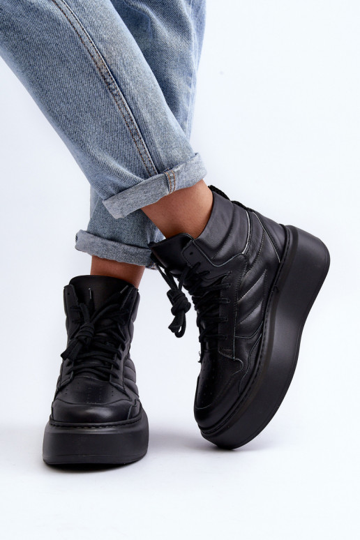 Zazoo 3392/X    sporta apavi ar platformu Melns