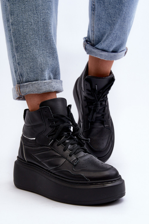 Zazoo 3392/X    sporta apavi ar platformu Melns