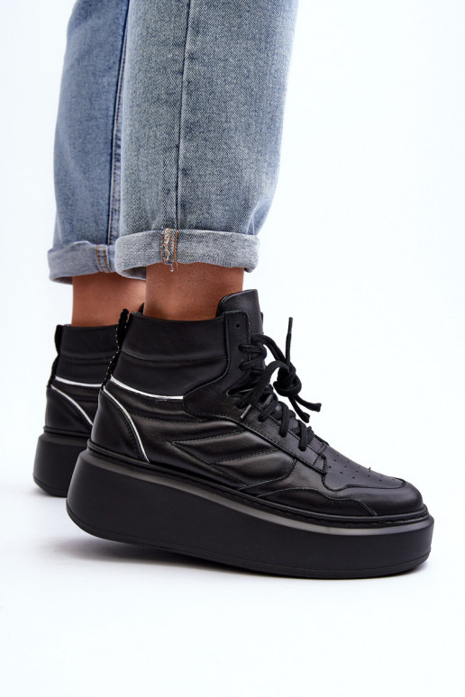 Zazoo 3392/X    sporta apavi ar platformu Melns