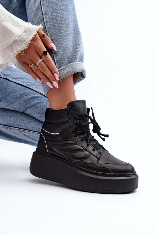 Zazoo 3392/X    sporta apavi ar platformu Melns