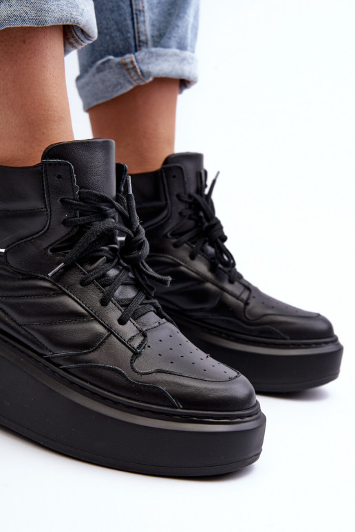 Zazoo 3392/X    sporta apavi ar platformu Melns