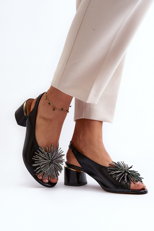 Sieviešu basenes  ar ornamentiem Laura Messi 2719 Melns