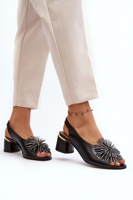 Sieviešu basenes  ar ornamentiem Laura Messi 2719 Melns