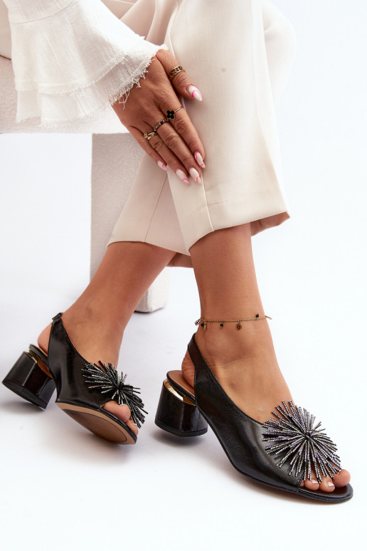 Sieviešu basenes  ar ornamentiem Laura Messi 2719 Melns