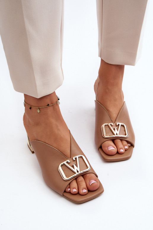 Eleganta stila sieviešu čības ar papēdi Laura Messi 2771 smilšu krāsas Eleganta stila sieviešu čības ar papēdi Laura Messi 2771 smilšu krāsas