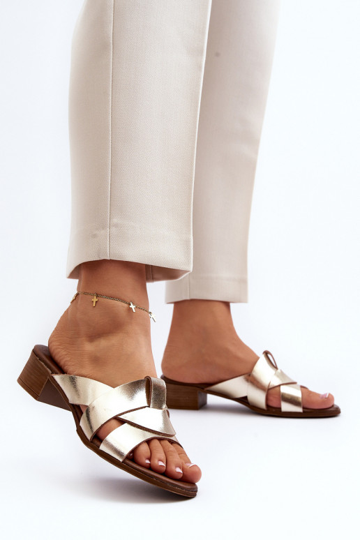 Zazoo 40236 Čibas no dabīgas ādas   Zelta krāsas Zazoo 40236 Čibas no dabīgas ādas   Zelta krāsas