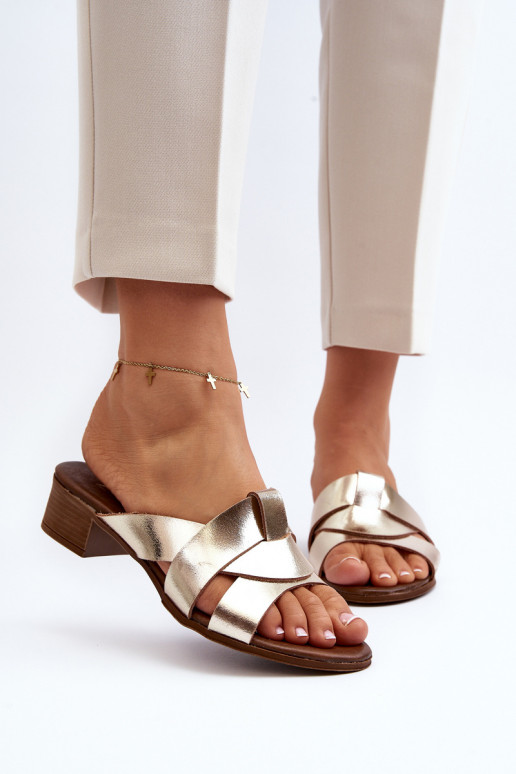 Zazoo 40236 Čibas no dabīgas ādas   Zelta krāsas Zazoo 40236 Čibas no dabīgas ādas   Zelta krāsas