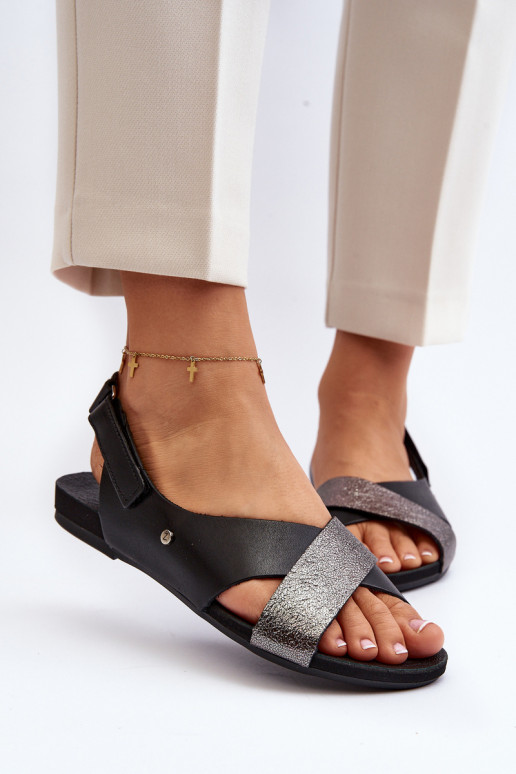 Zazoo 40141 Sieviešu basenes  ar lipīgām aizdarēm Melns Zazoo 40141 Sieviešu basenes  ar lipīgām aizdarēm Melns