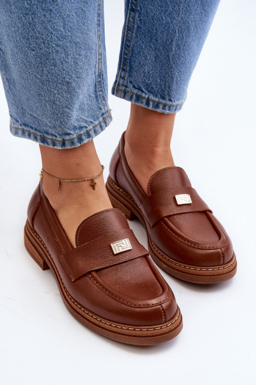 Zazoo 20165   sieviešu mokasīni brūnas krāsas Zazoo 20165   sieviešu mokasīni brūnas krāsas