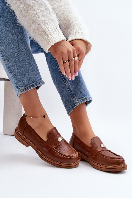 Zazoo 20165   sieviešu mokasīni brūnas krāsas Zazoo 20165   sieviešu mokasīni brūnas krāsas