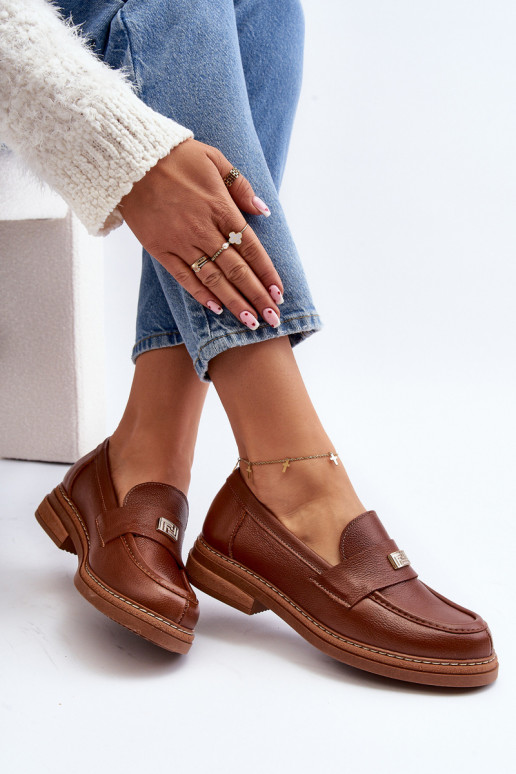 Zazoo 20165   sieviešu mokasīni brūnas krāsas Zazoo 20165   sieviešu mokasīni brūnas krāsas