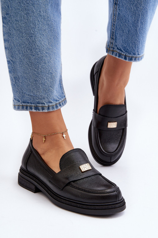 Zazoo 20165   sieviešu mokasīni Melns Zazoo 20165   sieviešu mokasīni Melns