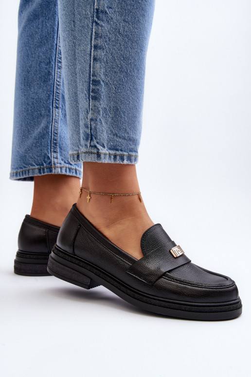 Zazoo 20165   sieviešu mokasīni Melns Zazoo 20165   sieviešu mokasīni Melns