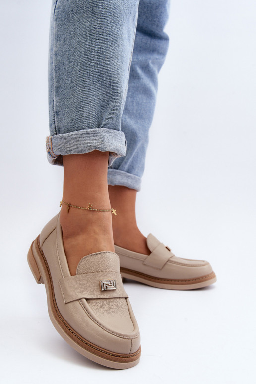 Zazoo 20165   sieviešu mokasīni smilšu krāsas Zazoo 20165   sieviešu mokasīni smilšu krāsas