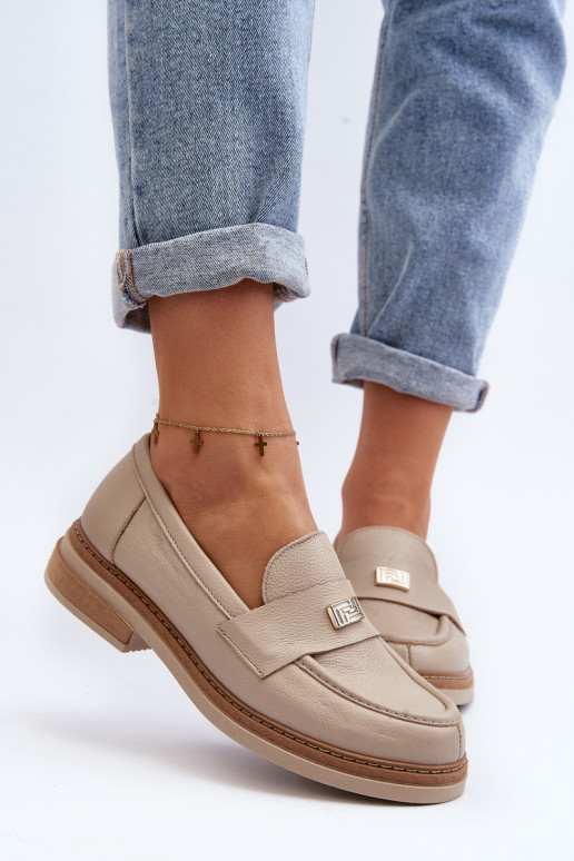 Zazoo 20165   sieviešu mokasīni smilšu krāsas Zazoo 20165   sieviešu mokasīni smilšu krāsas
