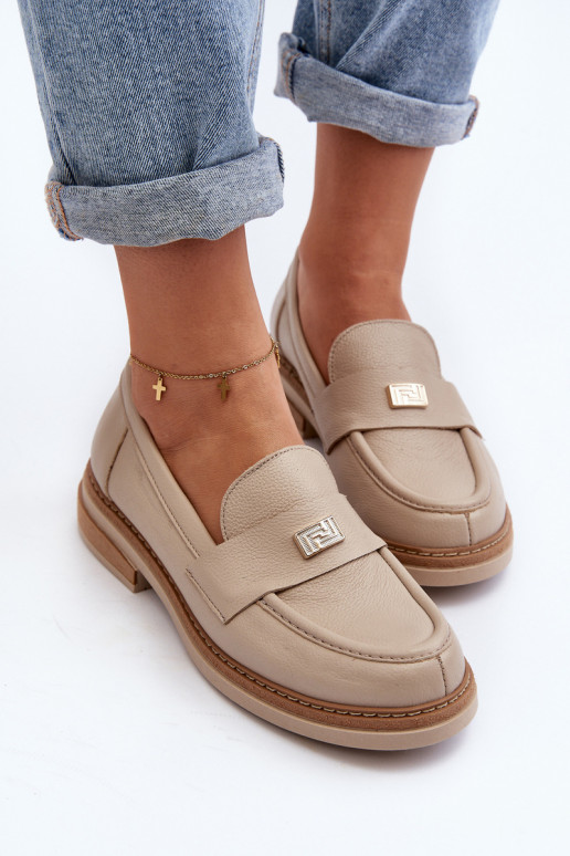 Zazoo 20165   sieviešu mokasīni smilšu krāsas Zazoo 20165   sieviešu mokasīni smilšu krāsas