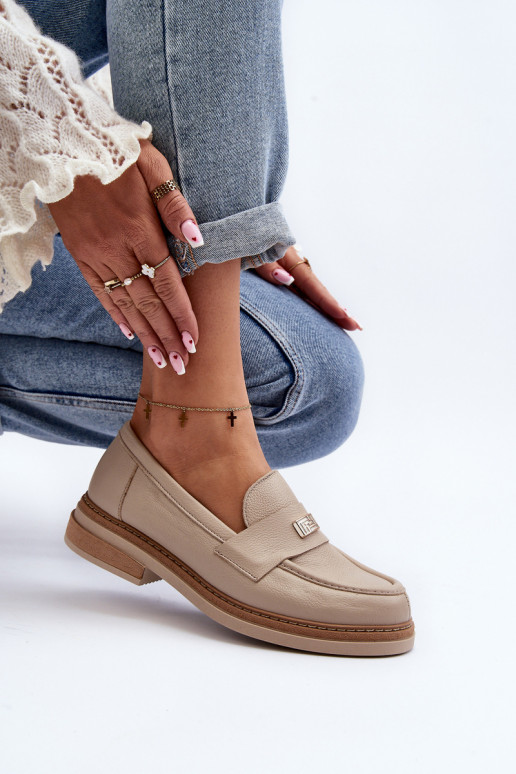 Zazoo 20165   sieviešu mokasīni smilšu krāsas Zazoo 20165   sieviešu mokasīni smilšu krāsas