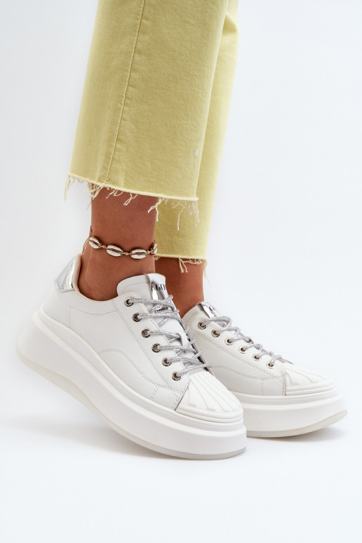    modeļa apavi  ar platformu GOE NN2N4033 baltas krāsas