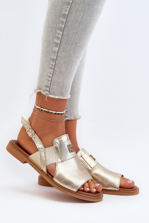 Zazoo 40385  Sieviešu basenes  Zelta krāsas Zazoo 40385  Sieviešu basenes  Zelta krāsas