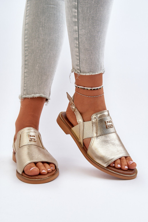 Zazoo 40385  Sieviešu basenes  Zelta krāsas Zazoo 40385  Sieviešu basenes  Zelta krāsas