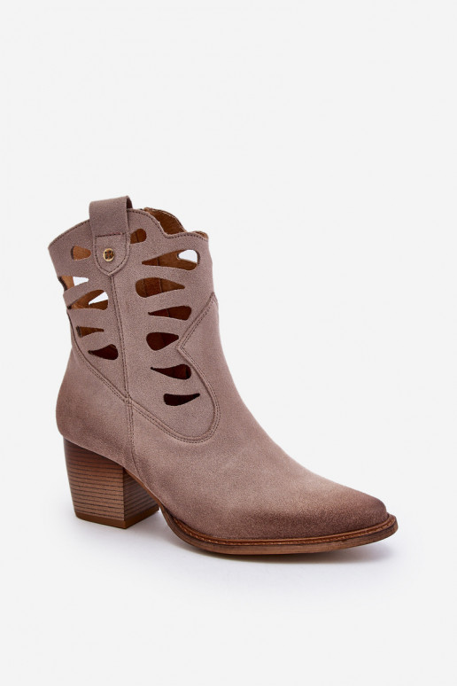 sieviešu zābaki  06412-04 smilšu krāsas