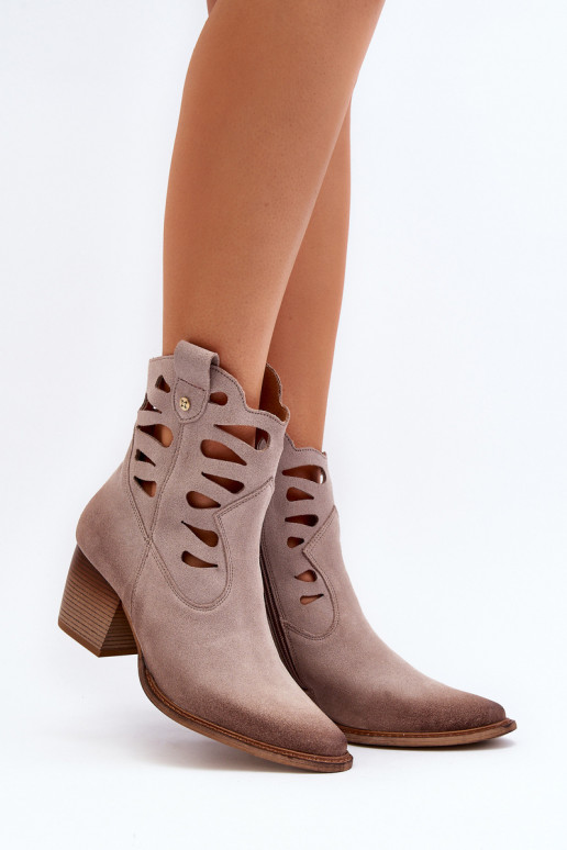 sieviešu zābaki  06412-04 smilšu krāsas