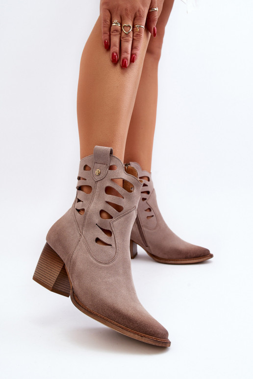 sieviešu zābaki  06412-04 smilšu krāsas