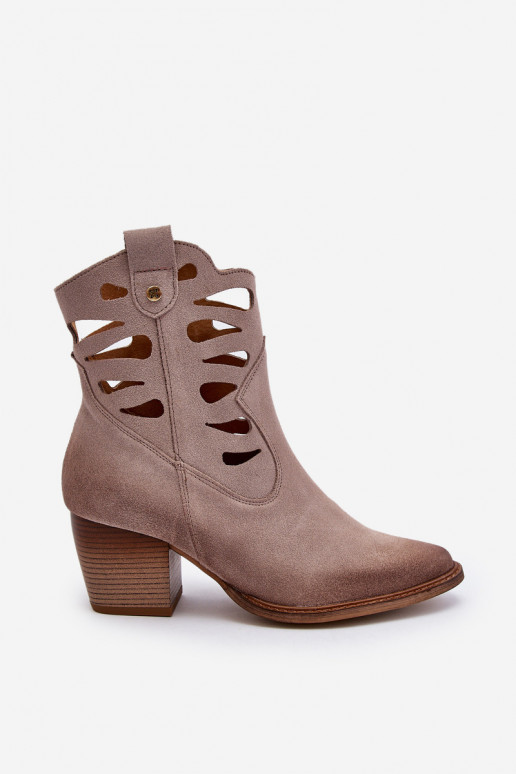 sieviešu zābaki  06412-04 smilšu krāsas