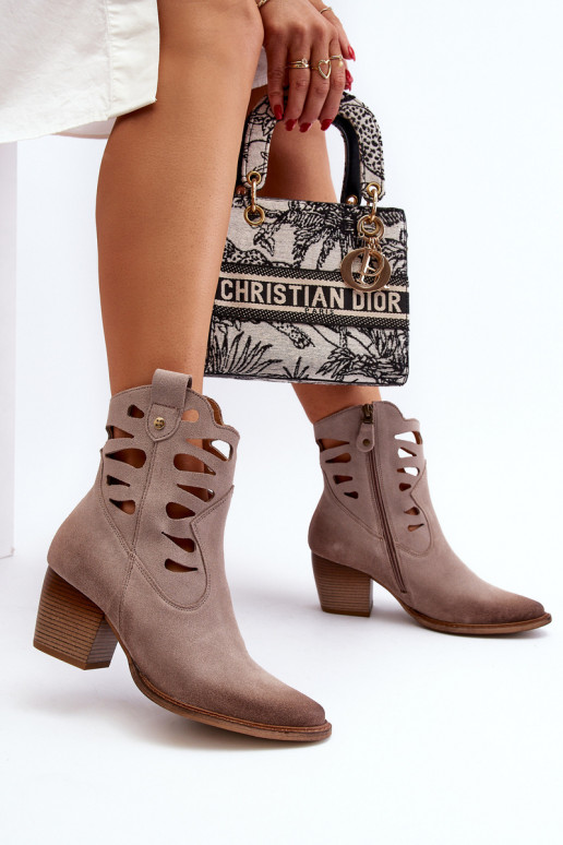 sieviešu zābaki  06412-04 smilšu krāsas