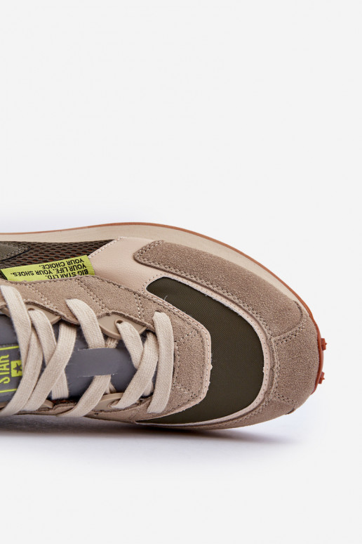 sporta apavi  modeļa apavi  Memory Foam System Big Star NN174345 Haki krāsas