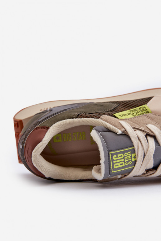 sporta apavi  modeļa apavi  Memory Foam System Big Star NN174345 Haki krāsas