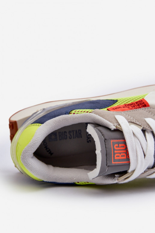 sporta apavi  modeļa apavi  Memory Foam System Big Star NN174344 Pelēkas krāsas sporta apavi  modeļa apavi  Memory Foam System Big Star NN174344 Pelēkas krāsas