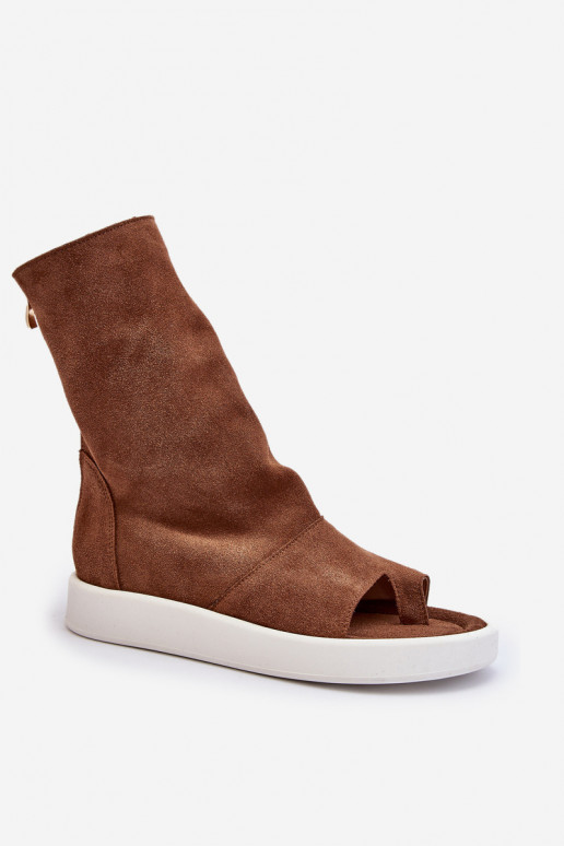 Zazoo 3441 Sieviešu basenes Z Cholewka brūnas krāsas Zazoo 3441 Sieviešu basenes Z Cholewka brūnas krāsas