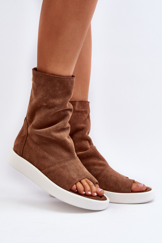 Zazoo 3441 Sieviešu basenes Z Cholewka brūnas krāsas Zazoo 3441 Sieviešu basenes Z Cholewka brūnas krāsas