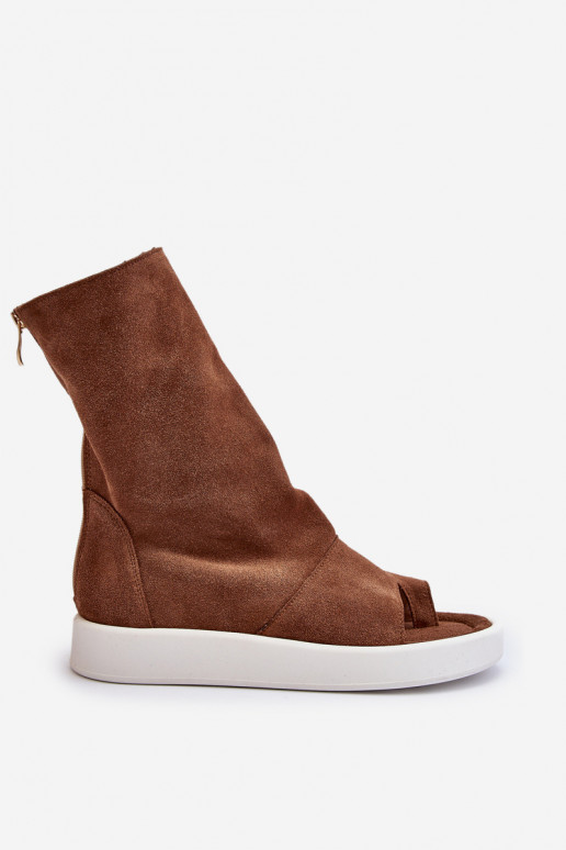 Zazoo 3441 Sieviešu basenes Z Cholewka brūnas krāsas Zazoo 3441 Sieviešu basenes Z Cholewka brūnas krāsas