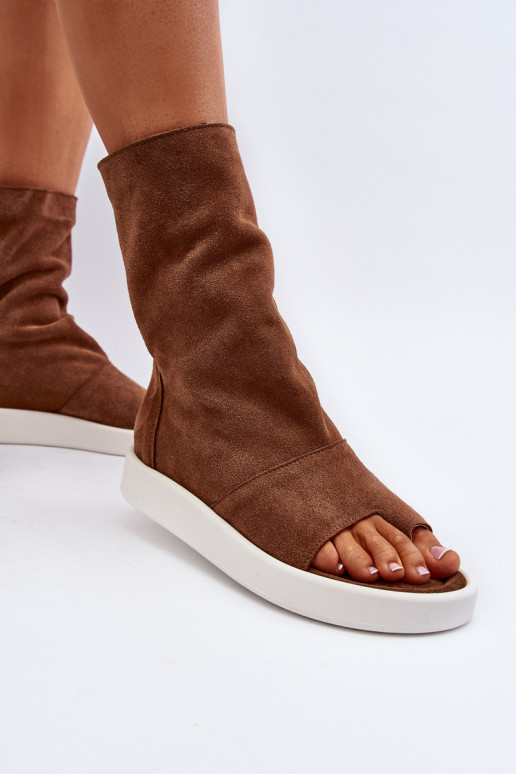 Zazoo 3441 Sieviešu basenes Z Cholewka brūnas krāsas Zazoo 3441 Sieviešu basenes Z Cholewka brūnas krāsas