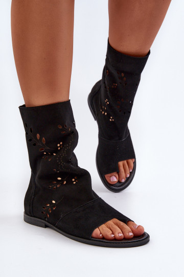 Zazoo 3437  Zamšādas basenes ar stulmu  Melns