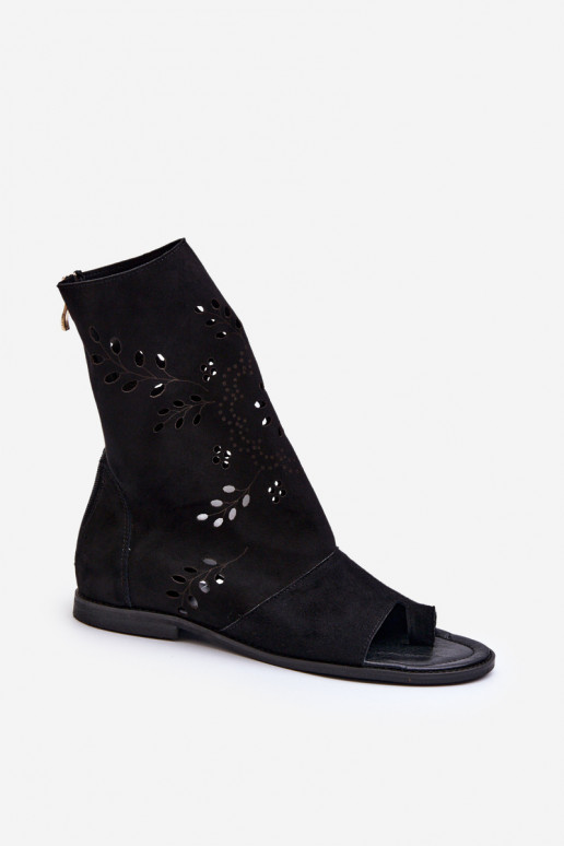 Zazoo 3437  Zamšādas basenes ar stulmu  Melns Zazoo 3437  Zamšādas basenes ar stulmu  Melns