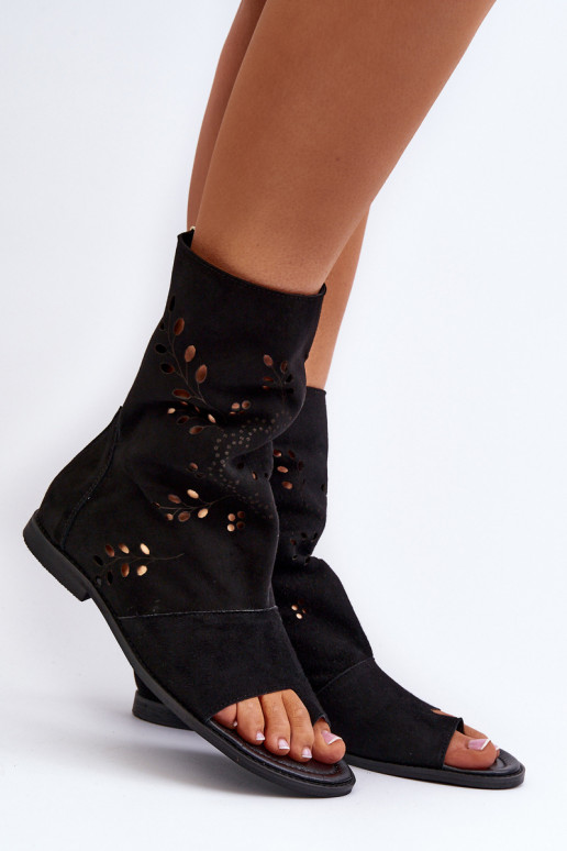 Zazoo 3437  Zamšādas basenes ar stulmu  Melns Zazoo 3437  Zamšādas basenes ar stulmu  Melns