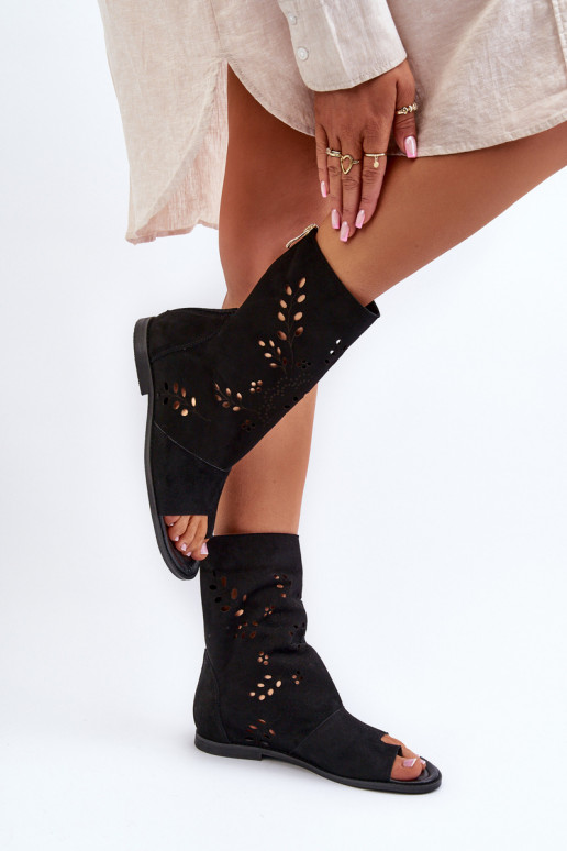 Zazoo 3437  Zamšādas basenes ar stulmu  Melns Zazoo 3437  Zamšādas basenes ar stulmu  Melns