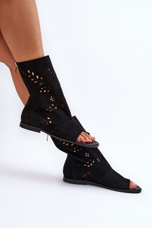 Zazoo 3437  Zamšādas basenes ar stulmu  Melns Zazoo 3437  Zamšādas basenes ar stulmu  Melns