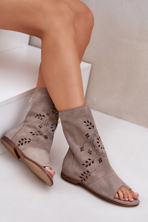 Zazoo 3437  Zamšādas basenes ar stulmu  smilšu krāsas Zazoo 3437  Zamšādas basenes ar stulmu  smilšu krāsas