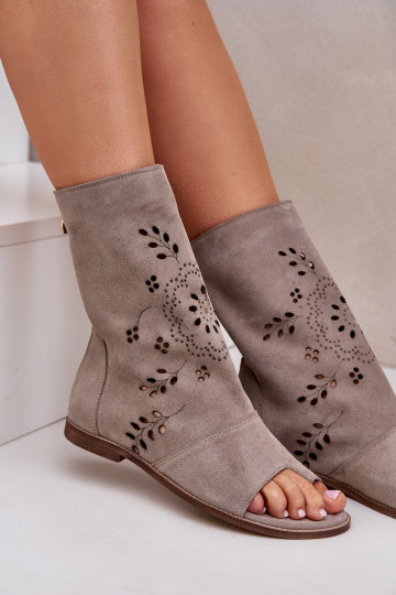 Zazoo 3437  Zamšādas basenes ar stulmu  smilšu krāsas 2