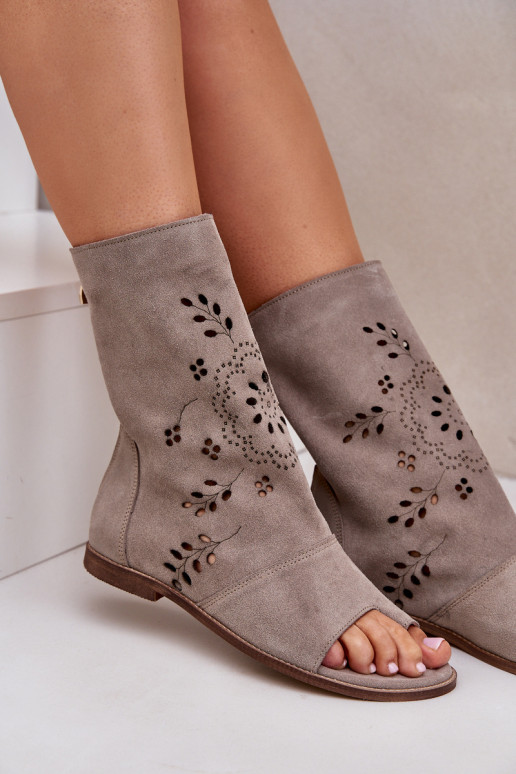 Zazoo 3437  Zamšādas basenes ar stulmu  smilšu krāsas Zazoo 3437  Zamšādas basenes ar stulmu  smilšu krāsas