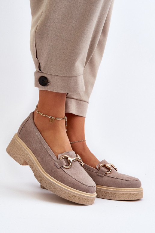 Zazoo 3429 Zamšādas mokasīni  ar ornamentiem Cepurepuccino Zazoo 3429 Zamšādas mokasīni  ar ornamentiem Cepurepuccino