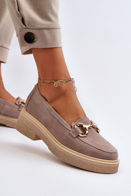 Zazoo 3429 Zamšādas mokasīni  ar ornamentiem Cepurepuccino Zazoo 3429 Zamšādas mokasīni  ar ornamentiem Cepurepuccino