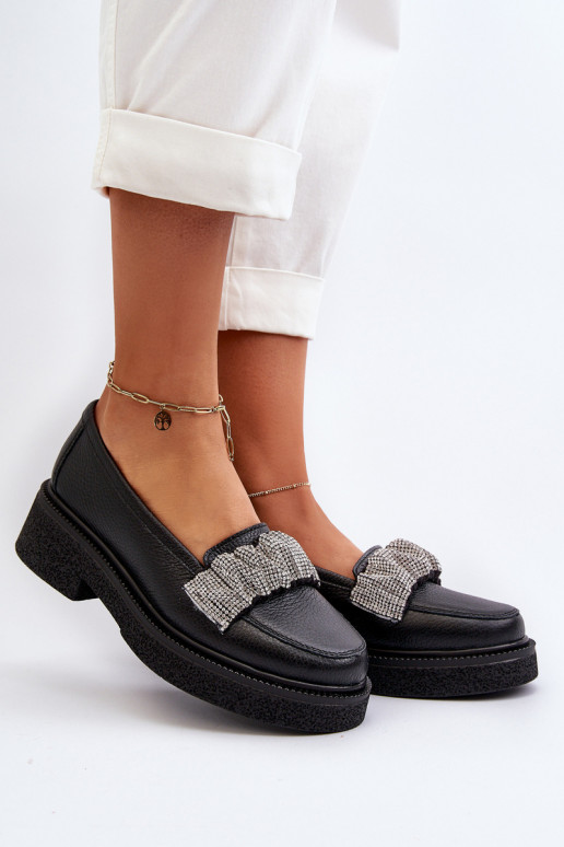 Zazoo 3419 sieviešu mokasīni    Melns Zazoo 3419 sieviešu mokasīni    Melns